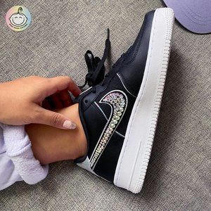 Holographic Rhinestone Custom Air Force 1's